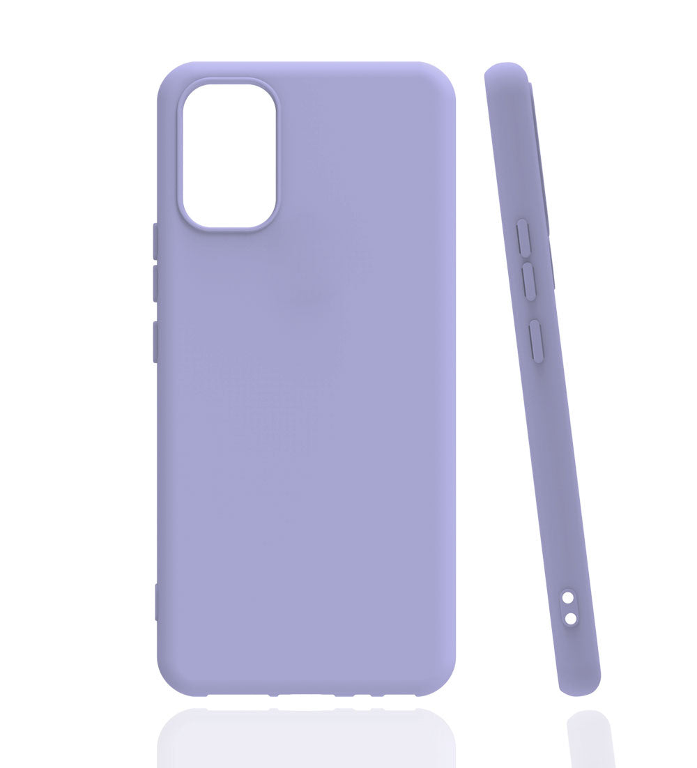 Vivo V21 Kılıf Zore Biye Silikon Lila