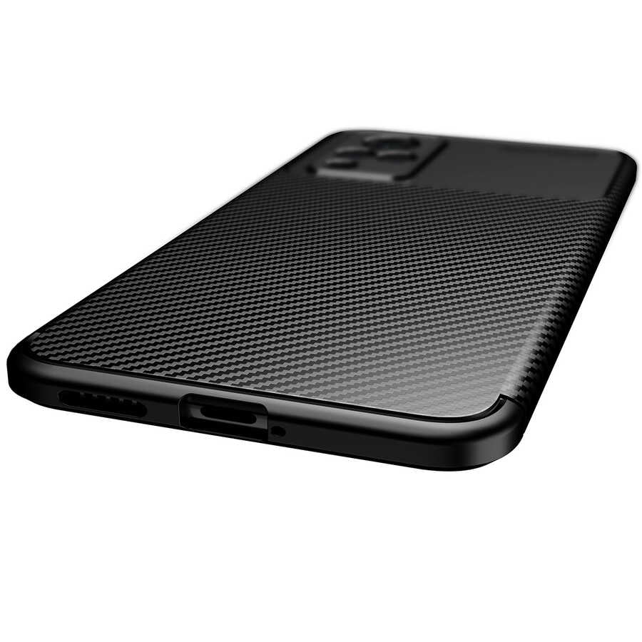 Vivo V21 Kılıf Zore Negro Silikon Kapak Kahverengi