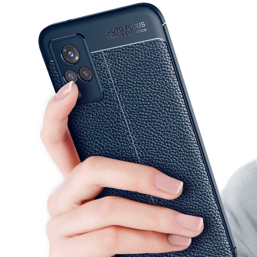 Vivo V21 Kılıf Zore Niss Silikon Kapak Kırmızı