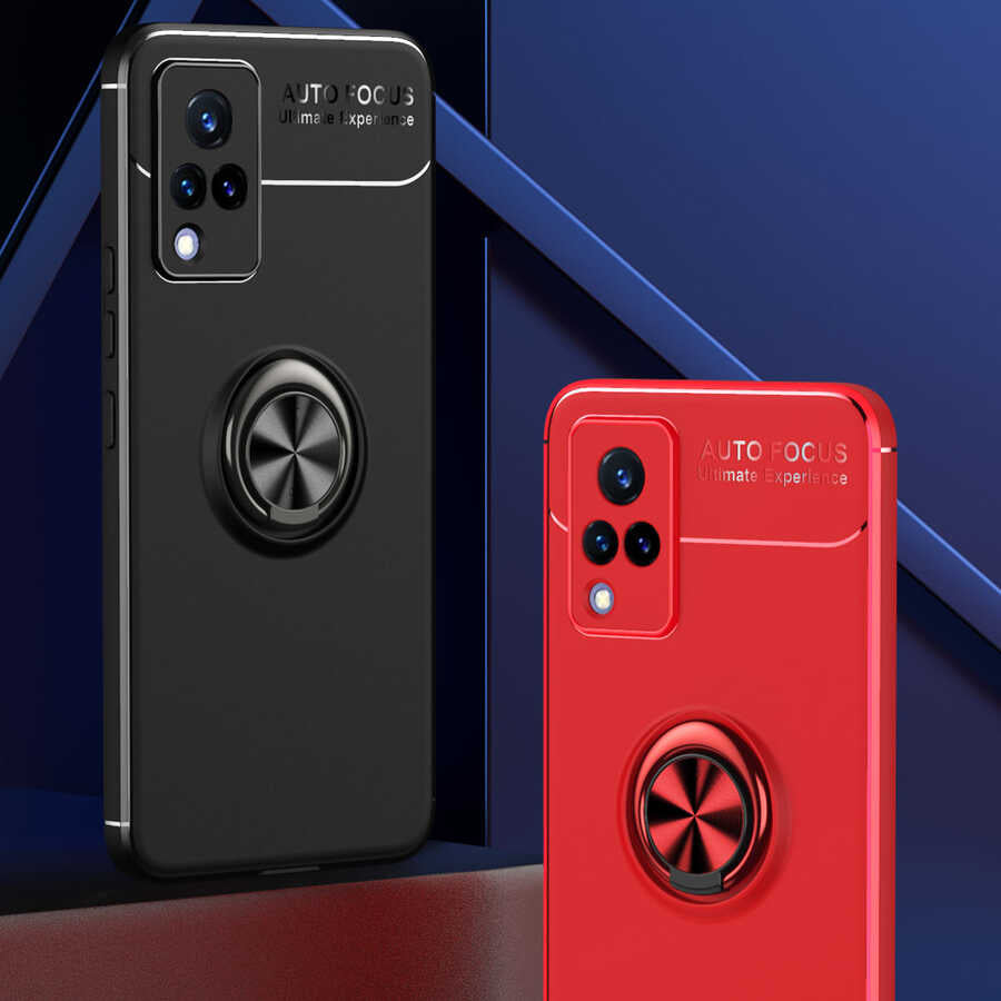 Vivo V21 Kılıf Zore Ravel Silikon Kapak Mavi