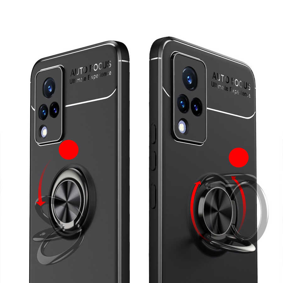Vivo V21 Kılıf Zore Ravel Silikon Kapak Mavi