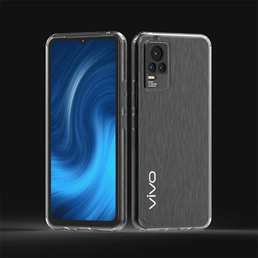 Vivo V21E Kılıf Zore Coss Kapak Renksiz