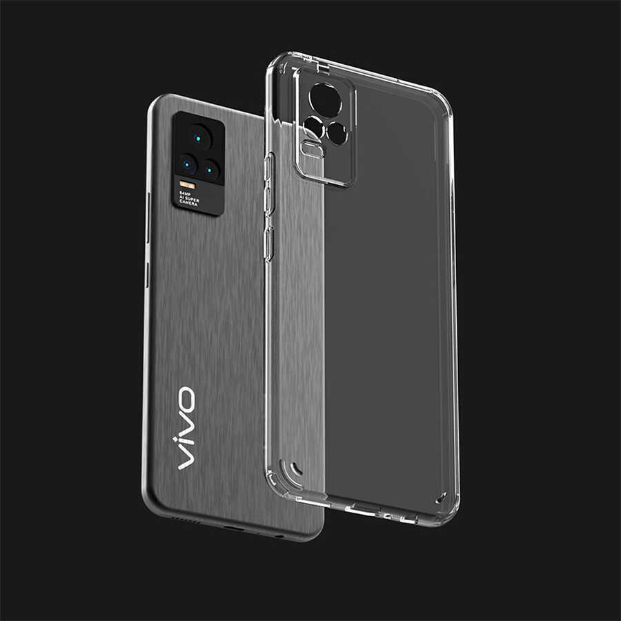 Vivo V21E Kılıf Zore Coss Kapak Renksiz