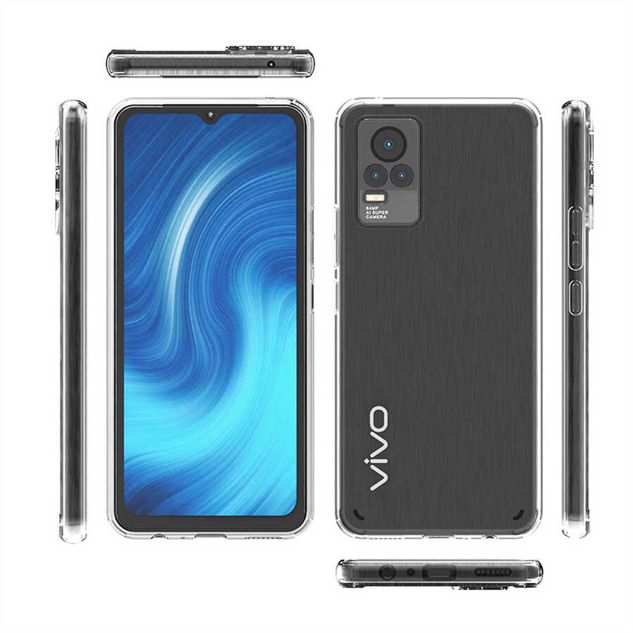 Vivo V21E Kılıf Zore Coss Kapak Renksiz