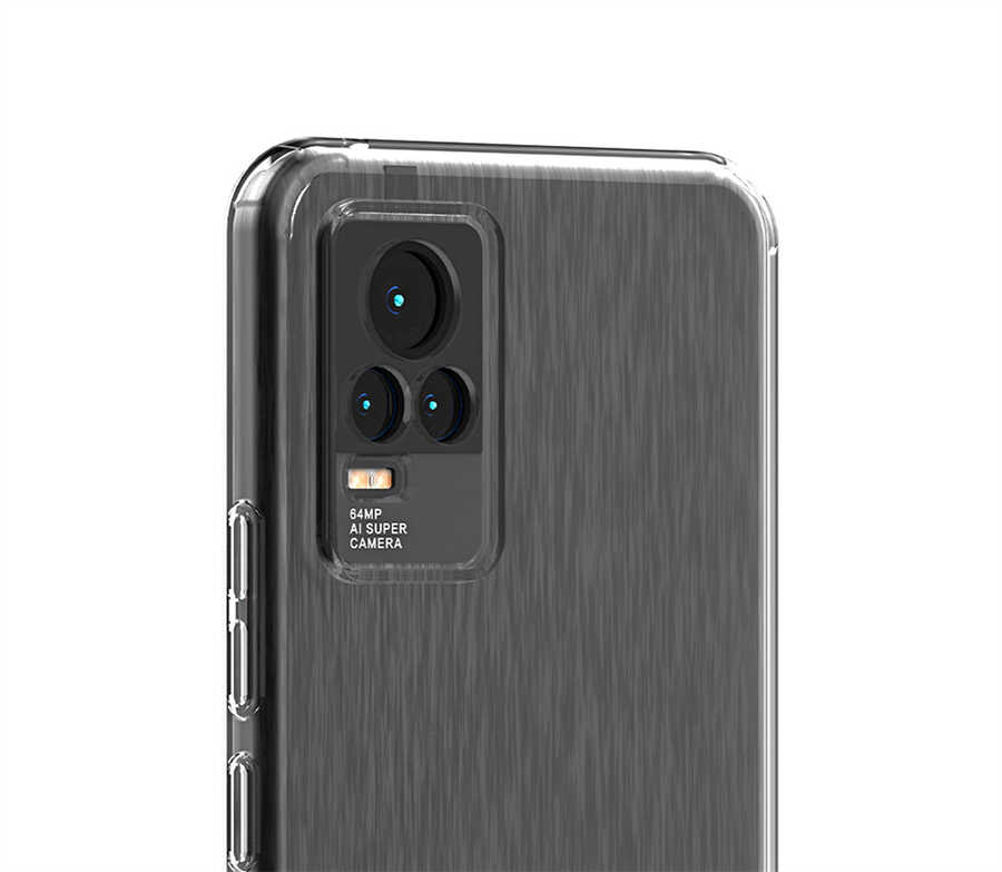 Vivo V21E Kılıf Zore Coss Kapak Renksiz