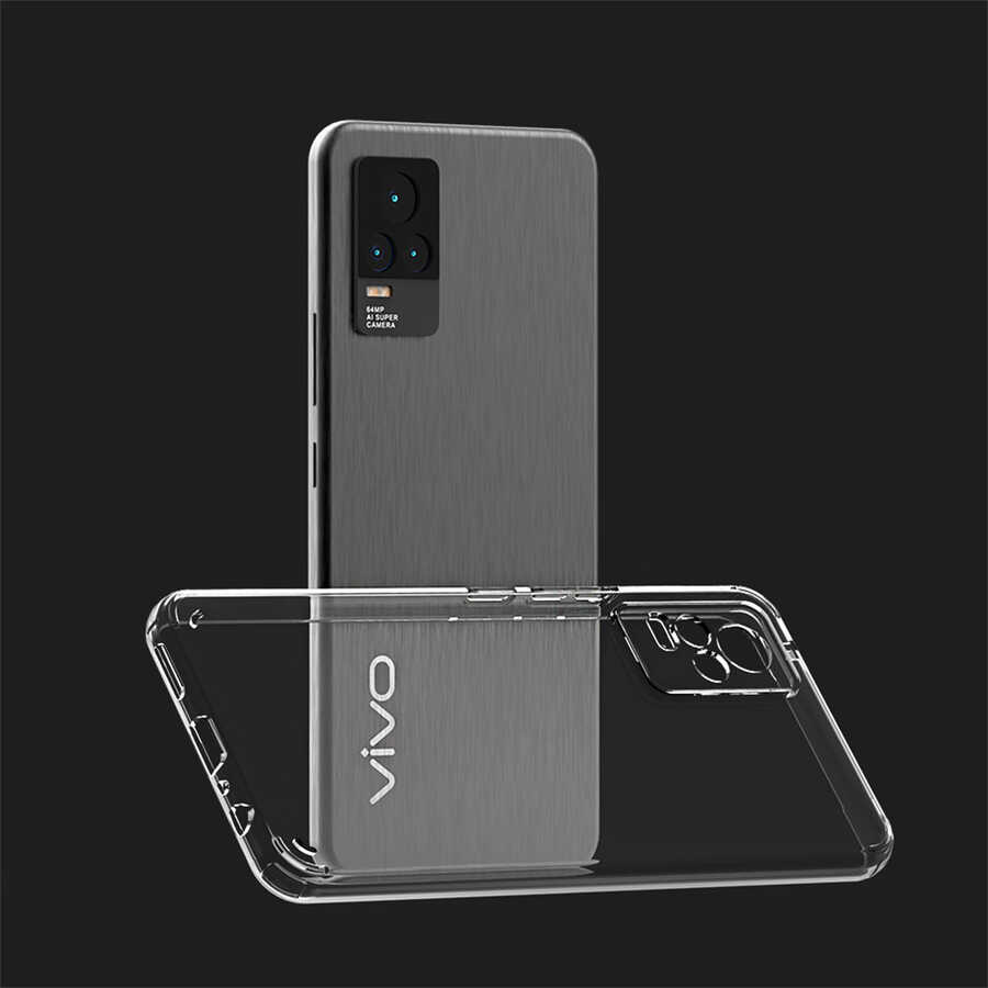 Vivo V21E Kılıf Zore Coss Kapak Renksiz