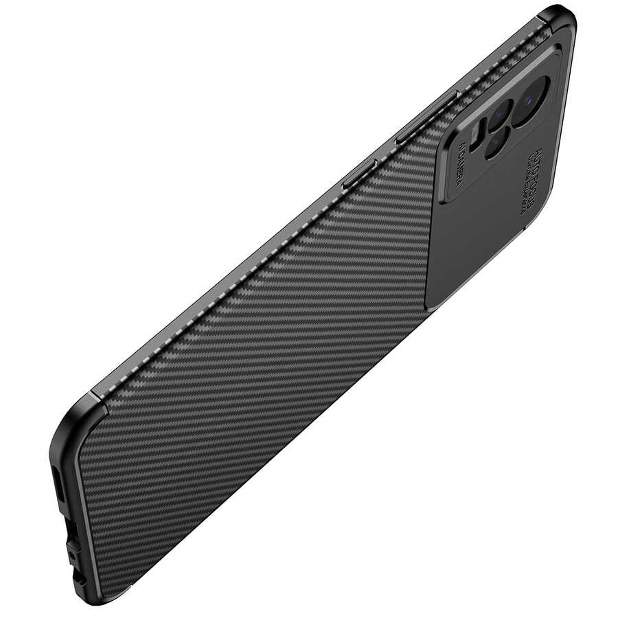 Vivo V21E Kılıf Zore Negro Silikon Kapak Siyah