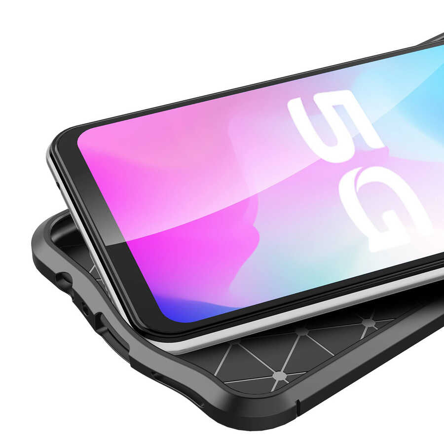 Vivo V21E Kılıf Zore Niss Silikon Kapak Kırmızı