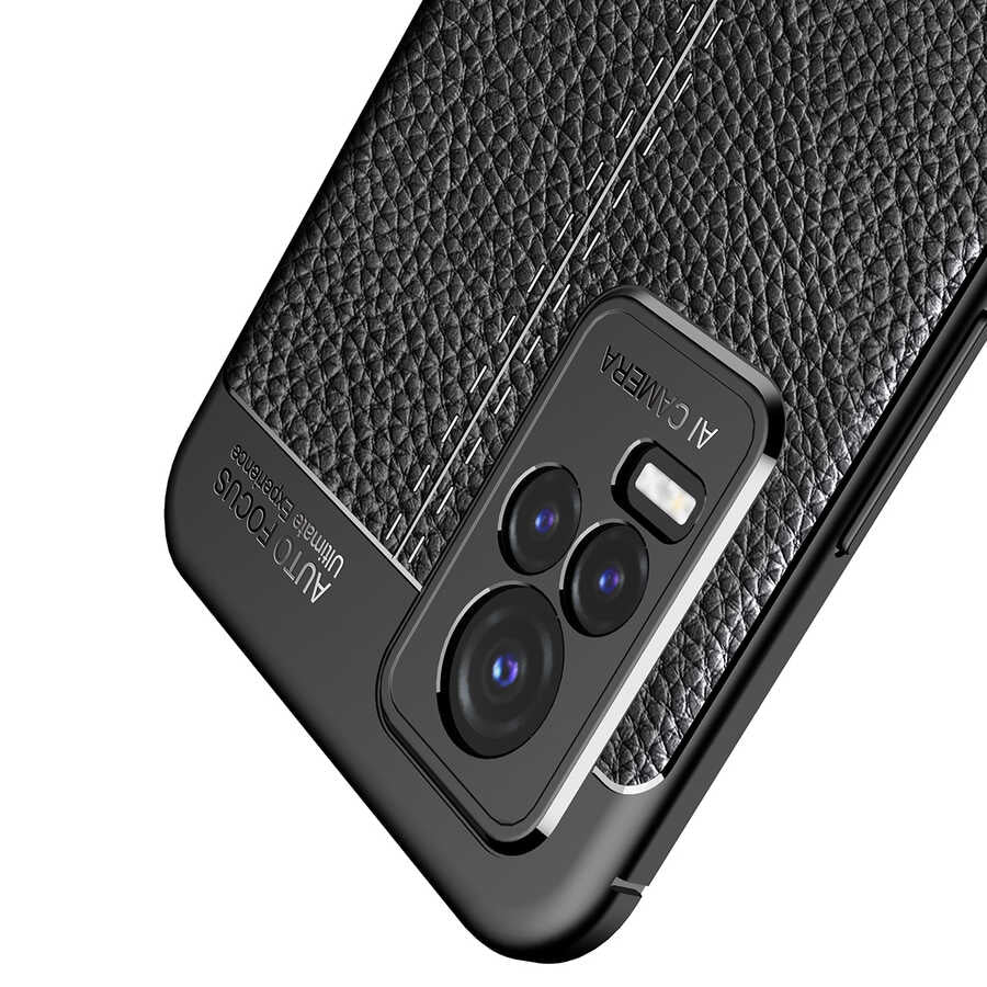 Vivo V21E Kılıf Zore Niss Silikon Kapak Lacivert