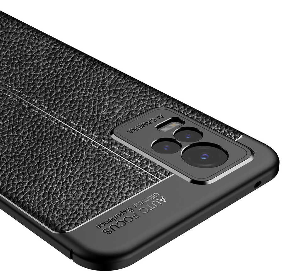 Vivo V21E Kılıf Zore Niss Silikon Kapak Lacivert