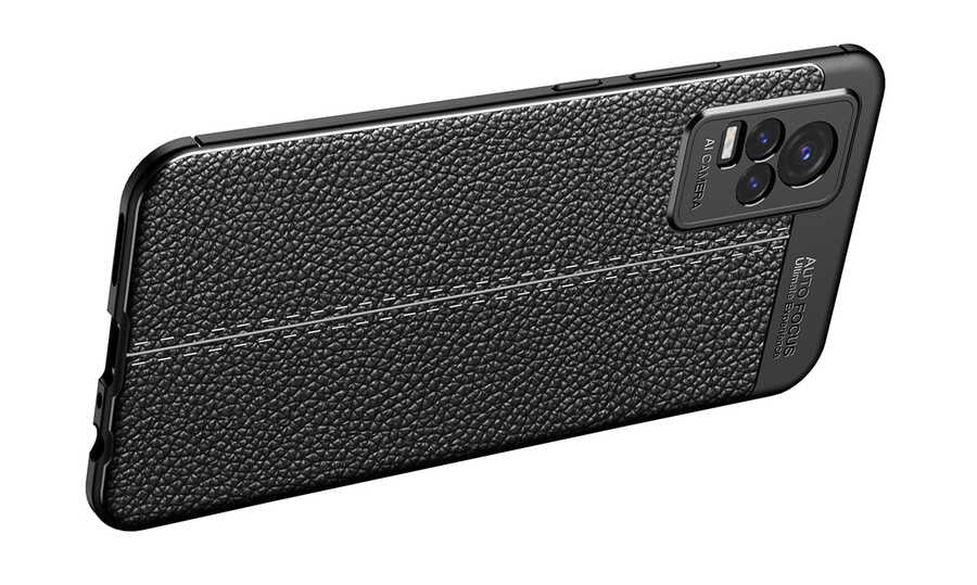Vivo V21E Kılıf Zore Niss Silikon Kapak Lacivert