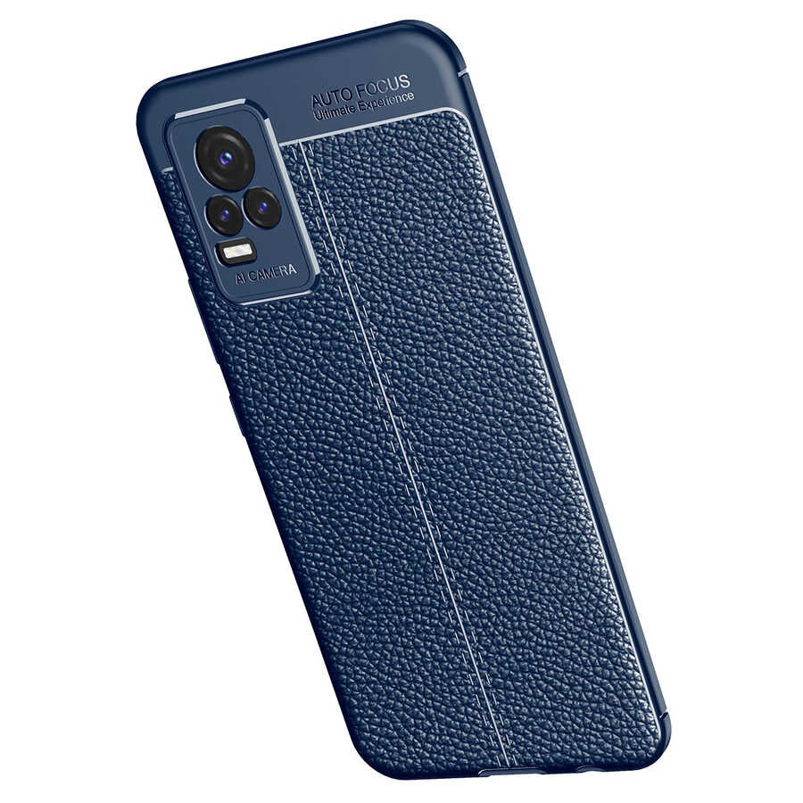 Vivo V21E Kılıf Zore Niss Silikon Kapak Kırmızı