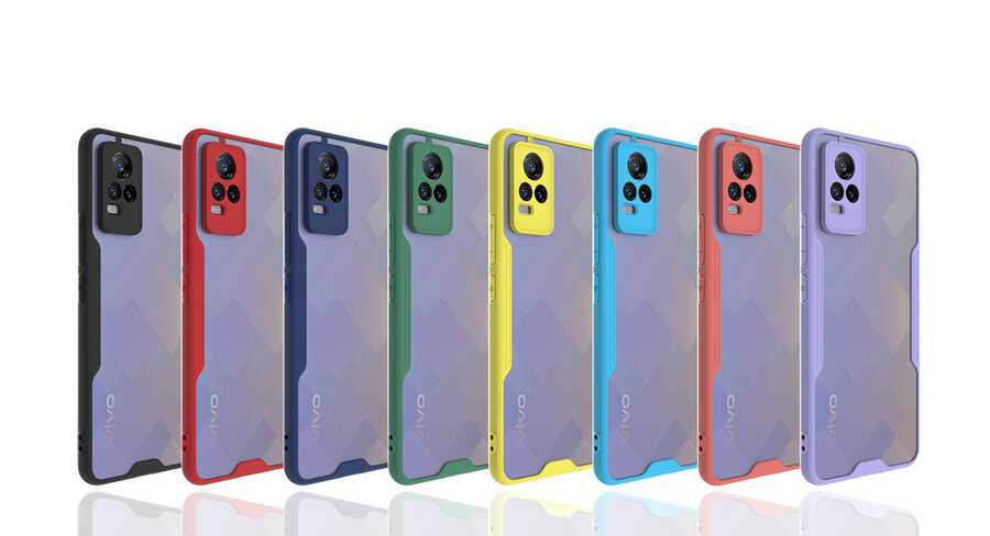 Vivo V21E Kılıf Zore Parfe Kapak Koyu Yeşil