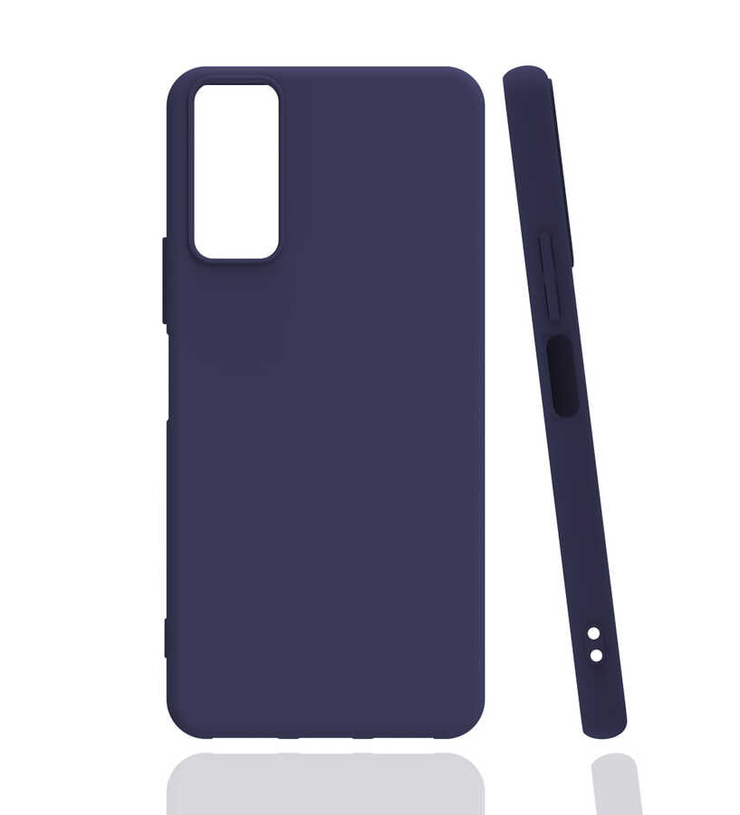 Vivo Y11S Kılıf Zore Biye Silikon Lacivert