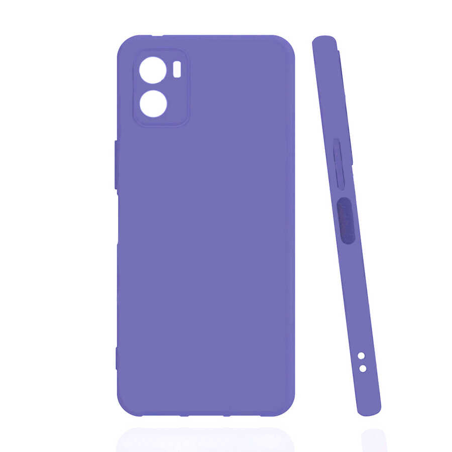 Vivo Y15S Kılıf Zore Biye Silikon Lila