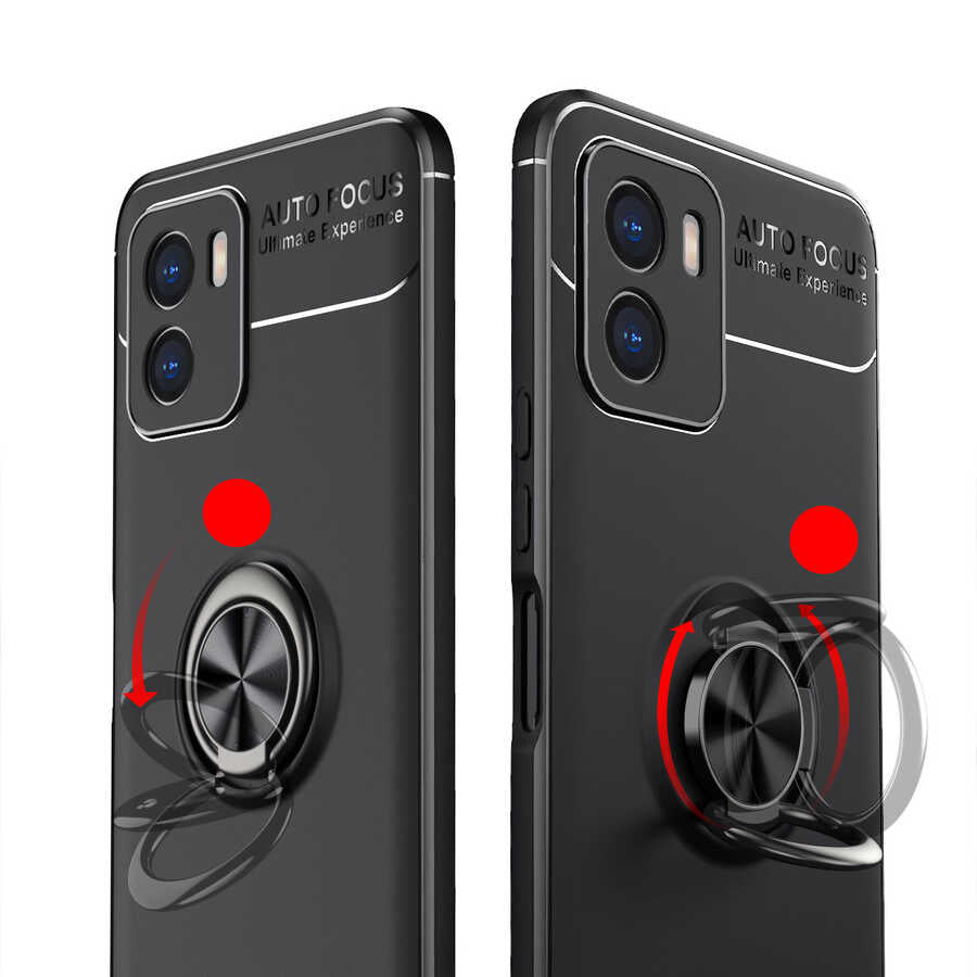 Vivo Y15S Kılıf Zore Ravel Silikon Kapak Siyah