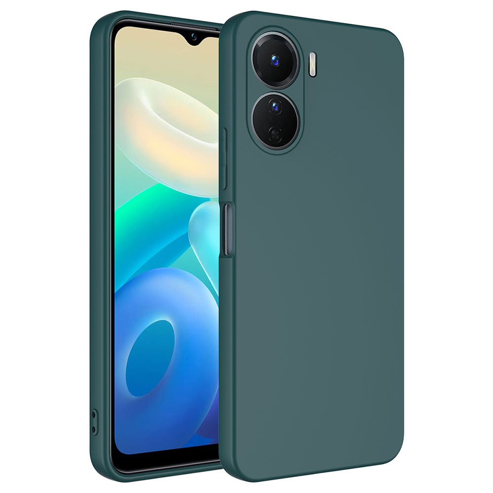 Vivo Y16 Kılıf Zore Mara Lansman Kapak Koyu Yeşil
