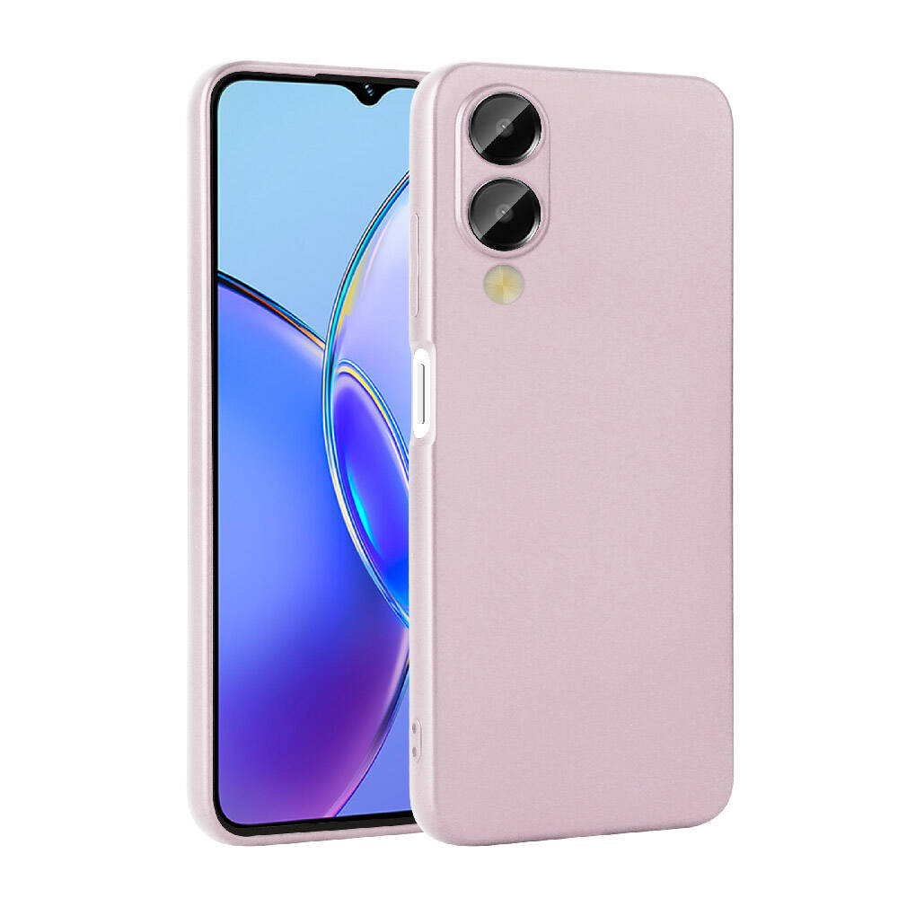 Vivo Y17S Kılıf Zore Premier Silikon Kapak Rose Gold