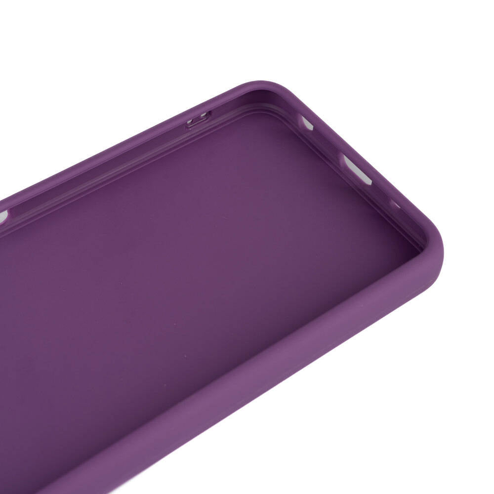 Vivo Y18 Kılıf Zore Biye Silikon Mor