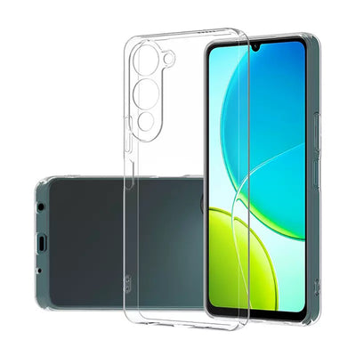 Vivo Y19 Kılıf Zore Süper Silikon Kapak Şeffaf