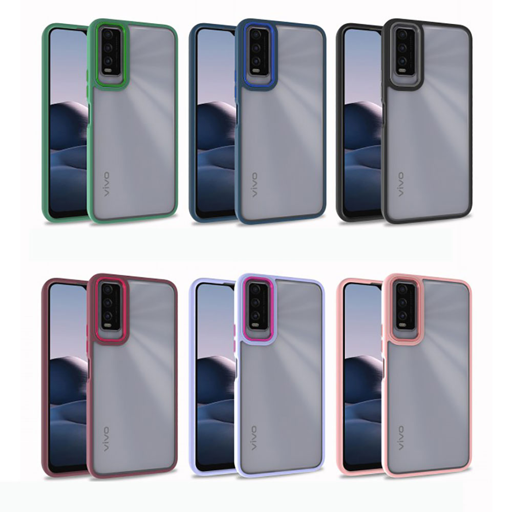 Vivo Y20 Kılıf Zore Flora Kapak Yeşil