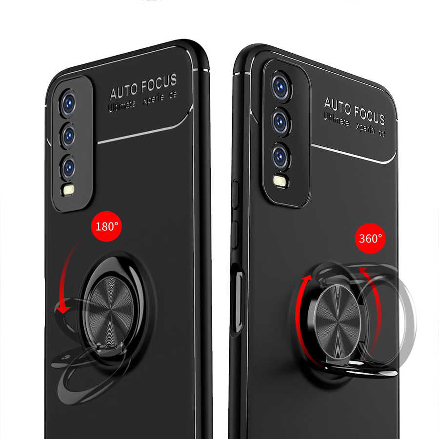 Vivo Y20 Kılıf Zore Ravel Silikon Kapak Mavi