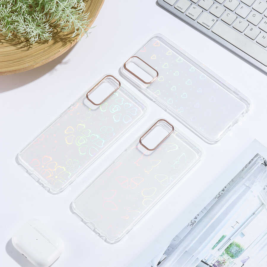 Vivo Y20 Kılıf Zore Sidney Desenli Sert Kapak Flower No3