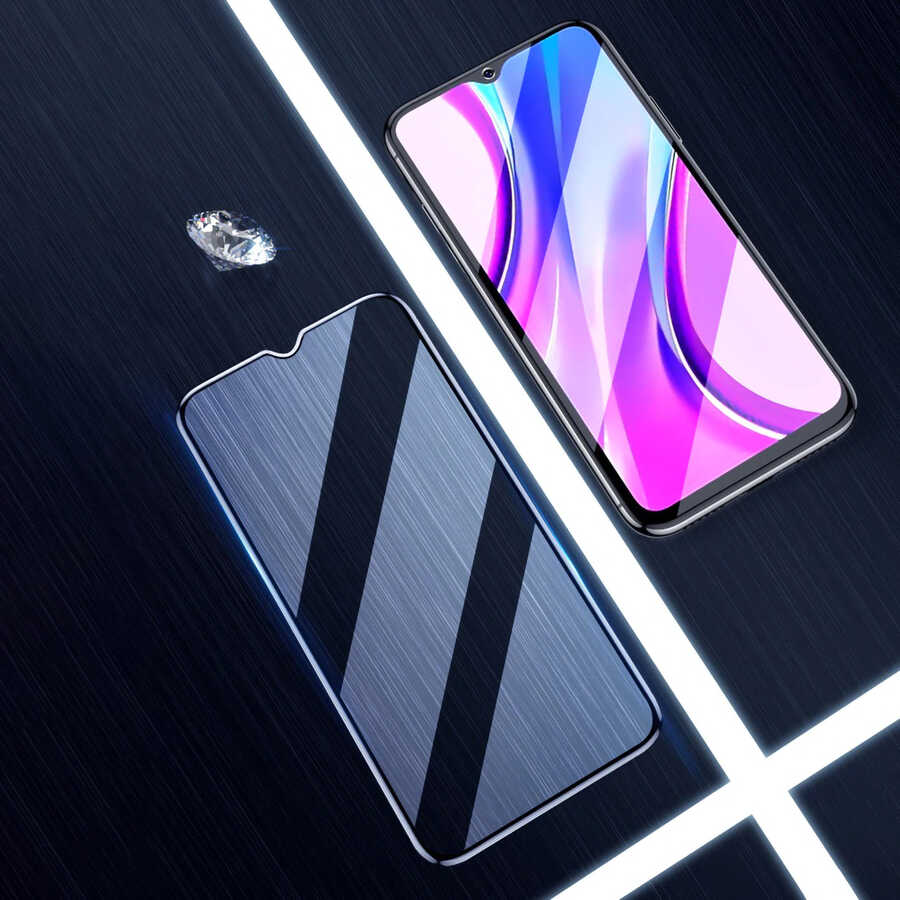 Vivo Y20S Davin 5D Cam Ekran Koruyucu Siyah