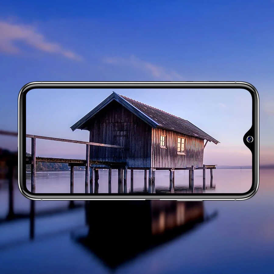 Vivo Y20S Davin 5D Cam Ekran Koruyucu Siyah