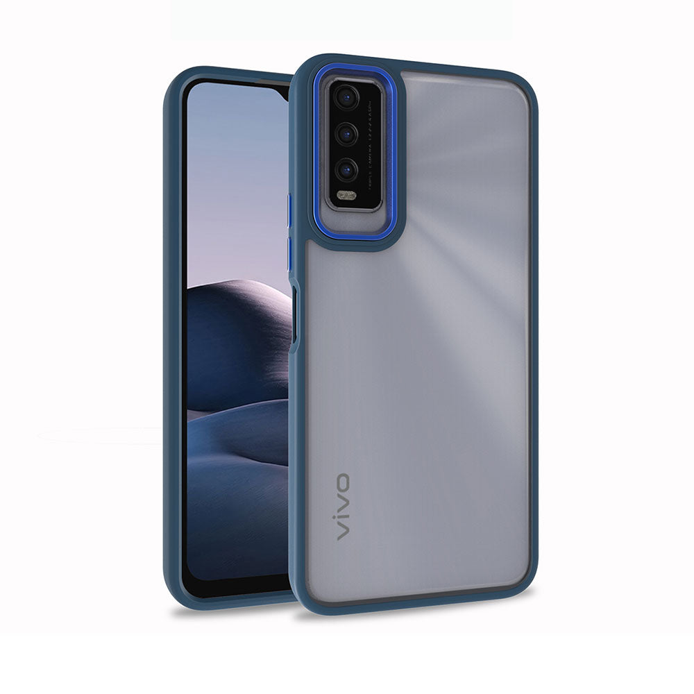 Vivo Y20S Kılıf Zore Flora Kapak Siyah