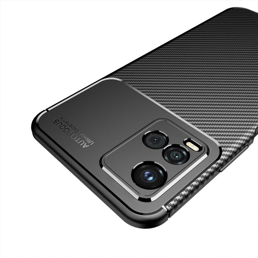 Vivo Y21S Kılıf Zore Negro Silikon Kapak Siyah