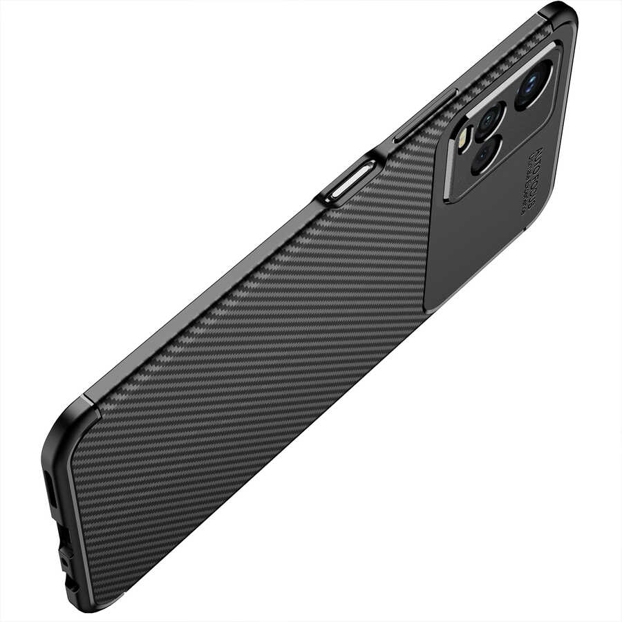 Vivo Y21S Kılıf Zore Negro Silikon Kapak Siyah