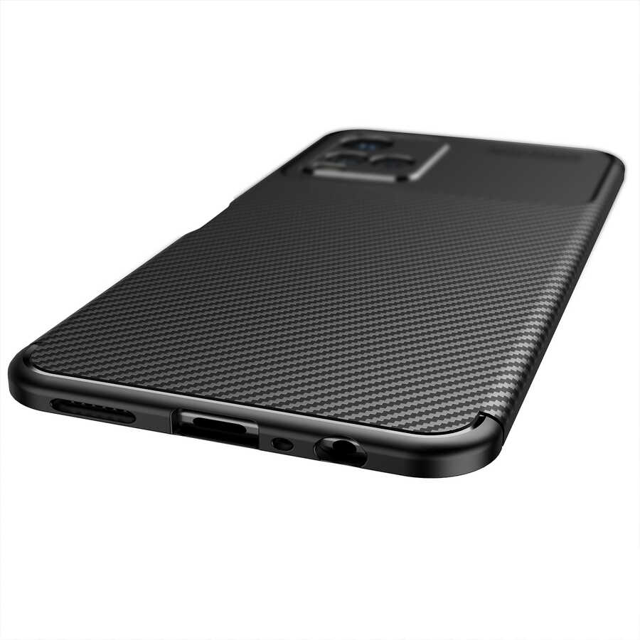 Vivo Y21S Kılıf Zore Negro Silikon Kapak Siyah