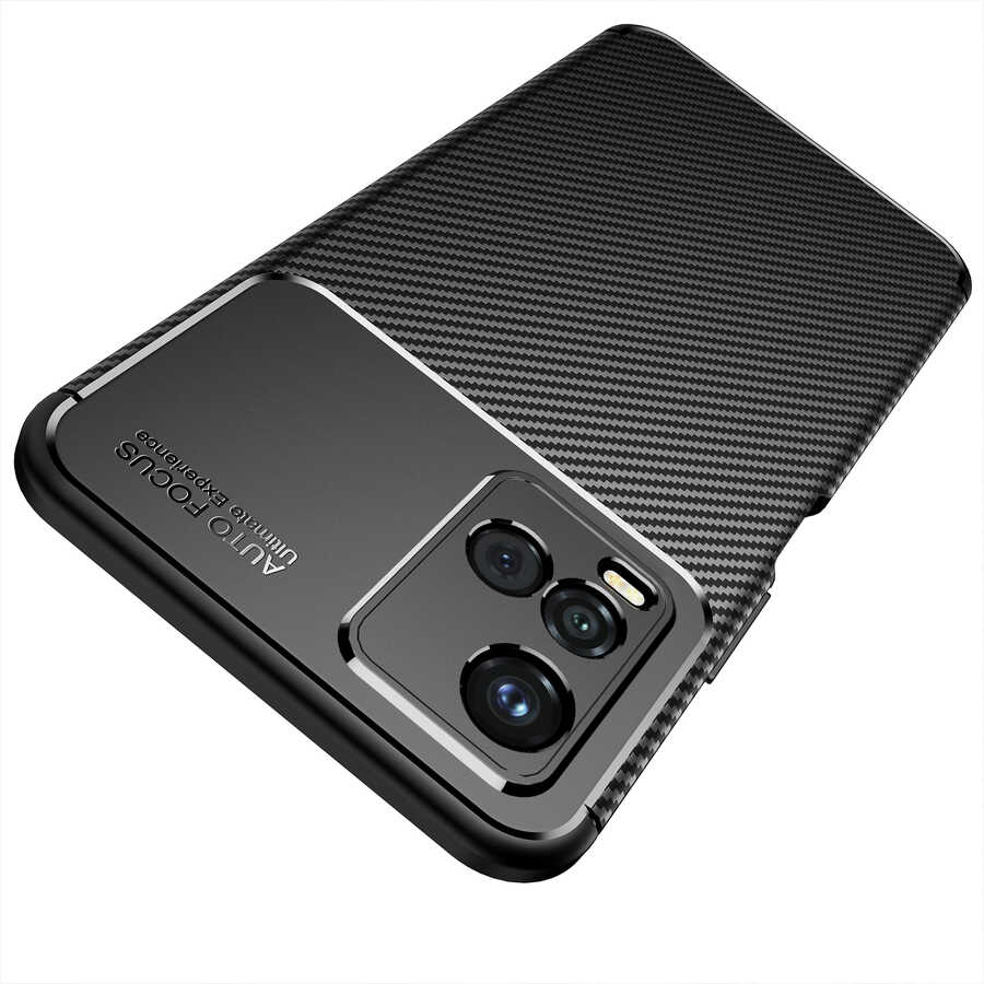 Vivo Y21S Kılıf Zore Negro Silikon Kapak Siyah