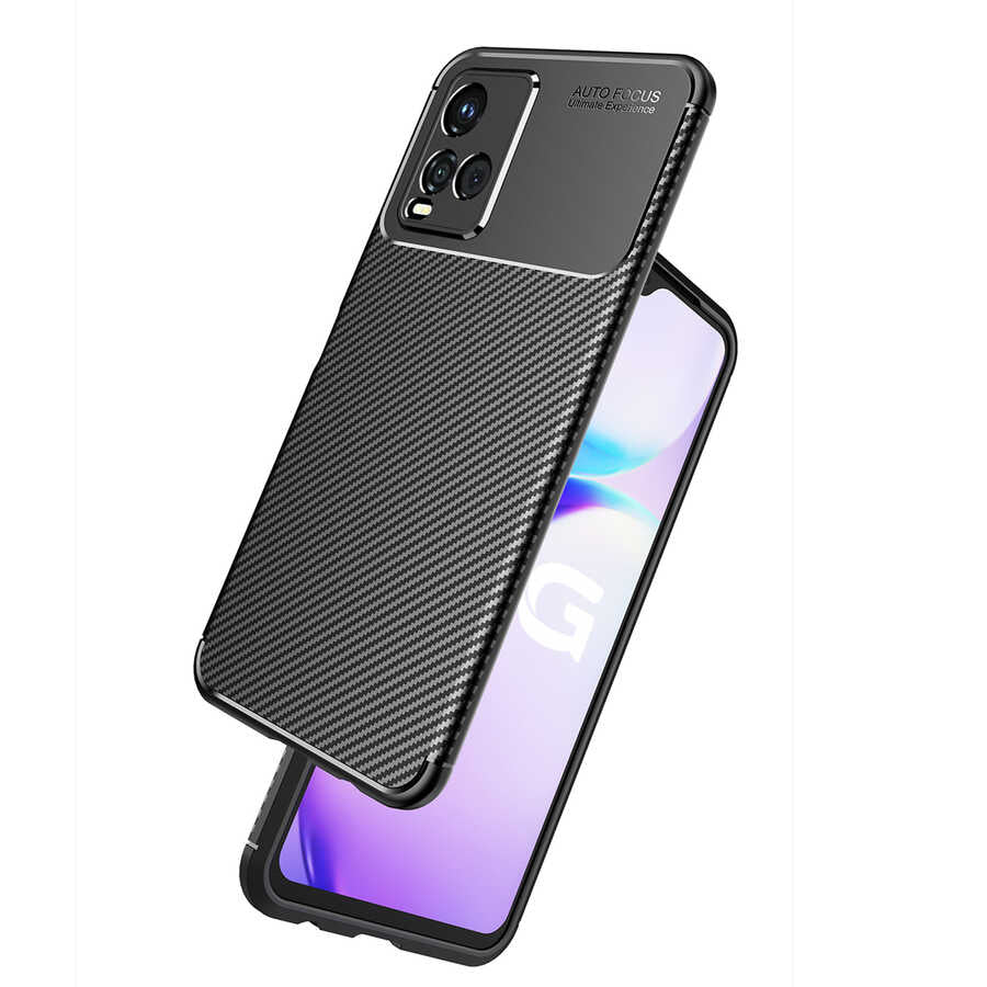 Vivo Y21S Kılıf Zore Negro Silikon Kapak Siyah
