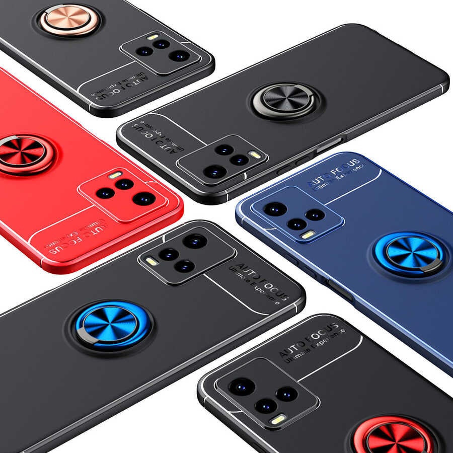 Vivo Y21S Kılıf Zore Ravel Silikon Kapak Siyah