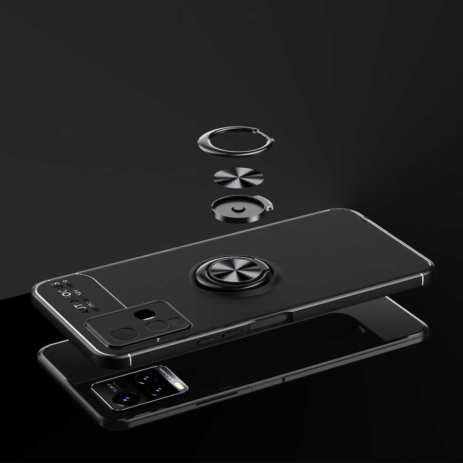 Vivo Y32 Kılıf Zore Ravel Silikon Kapak Mavi