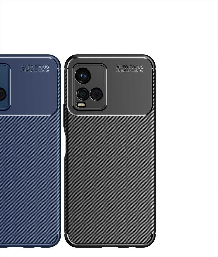 Vivo Y33S Kılıf Zore Negro Silikon Kapak Siyah