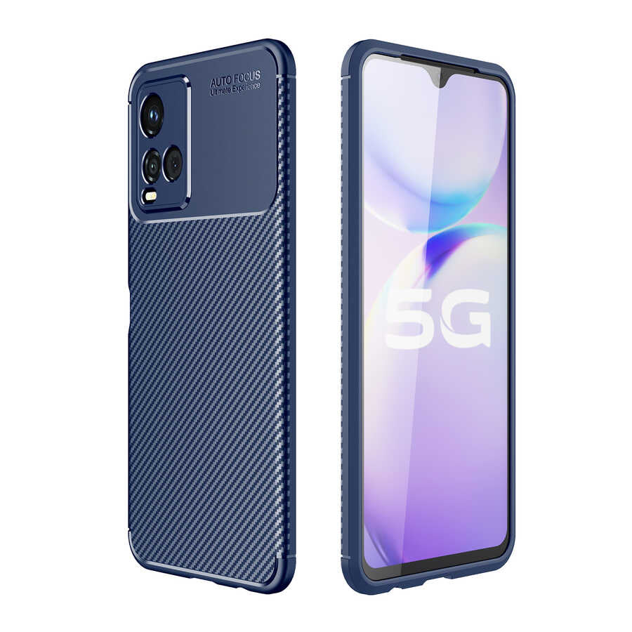 Vivo Y33S Kılıf Zore Negro Silikon Kapak Siyah