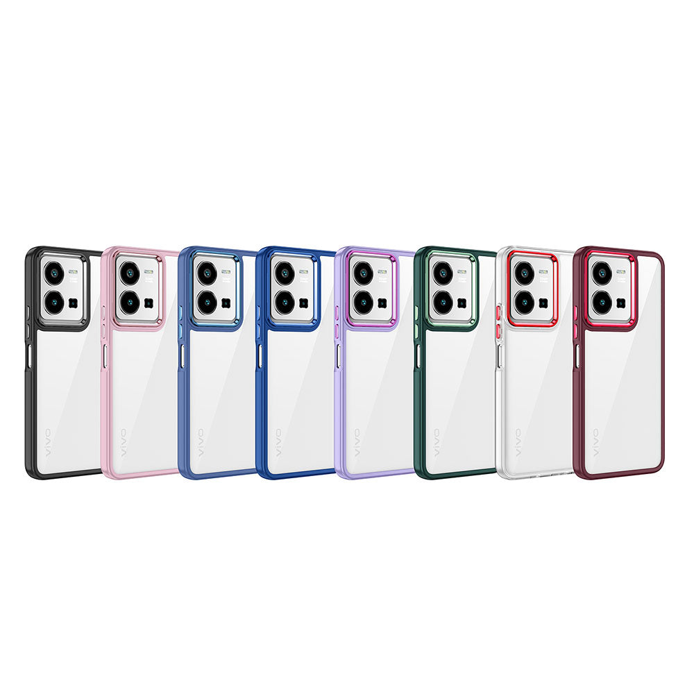 Vivo Y35 Kılıf Zore Flora Kapak Lila