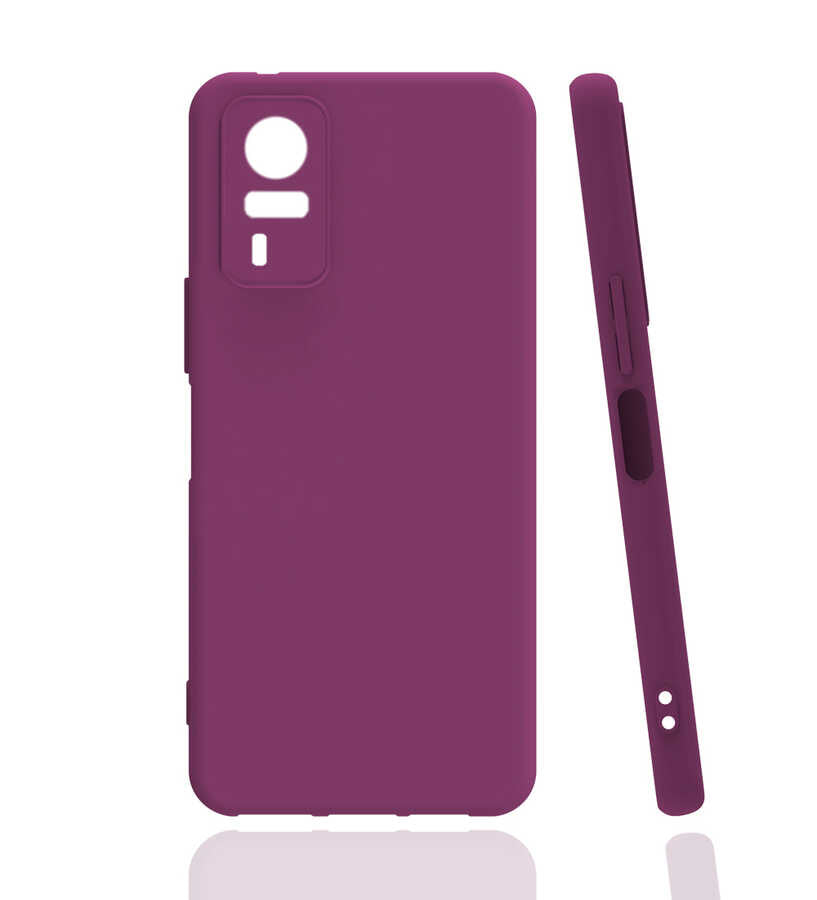 Vivo Y51 Kılıf Zore Biye Silikon Mor