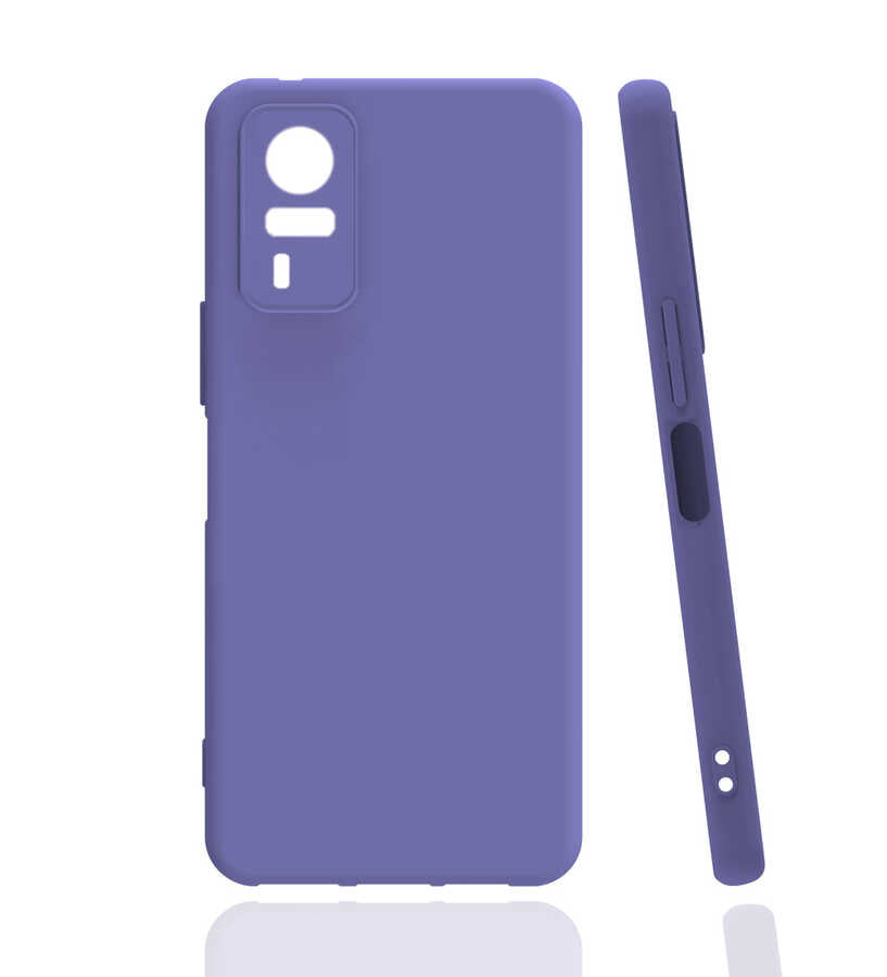 Vivo Y51 Kılıf Zore Biye Silikon Lila