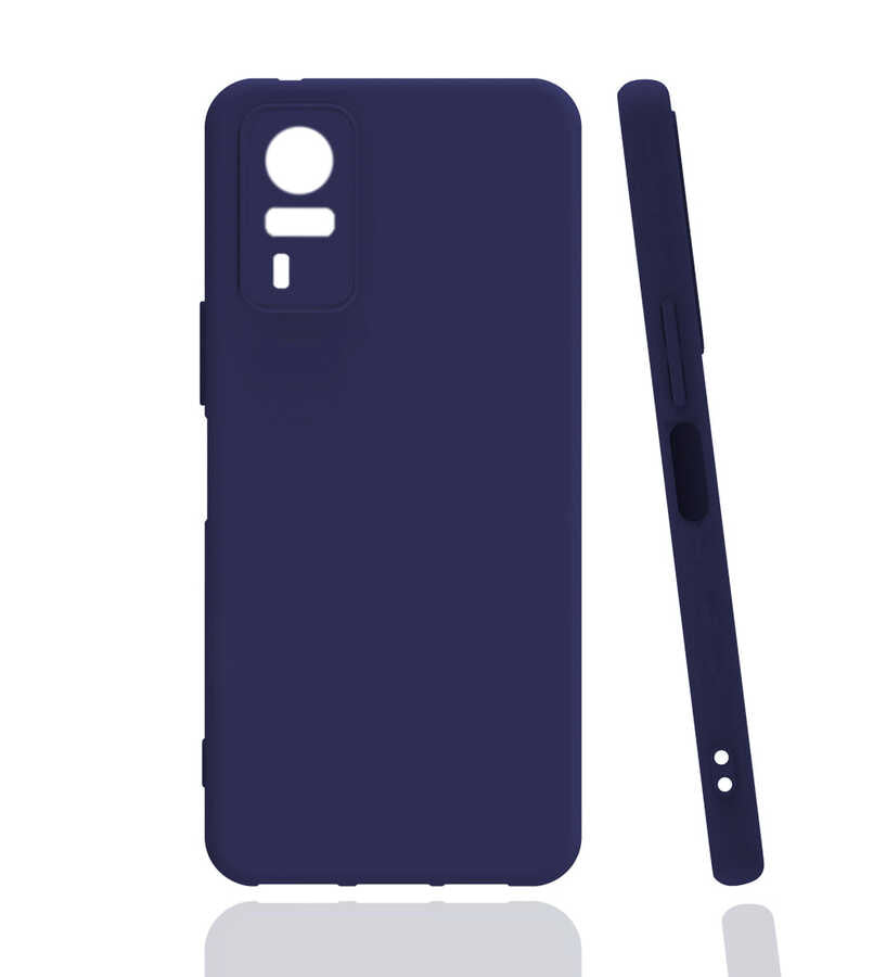 Vivo Y51 Kılıf Zore Biye Silikon Lacivert