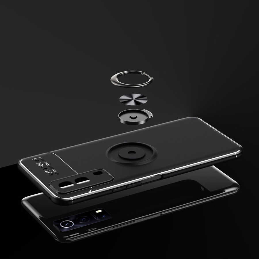 Vivo Y53S 4G Kılıf Zore Ravel Silikon Kapak Mavi