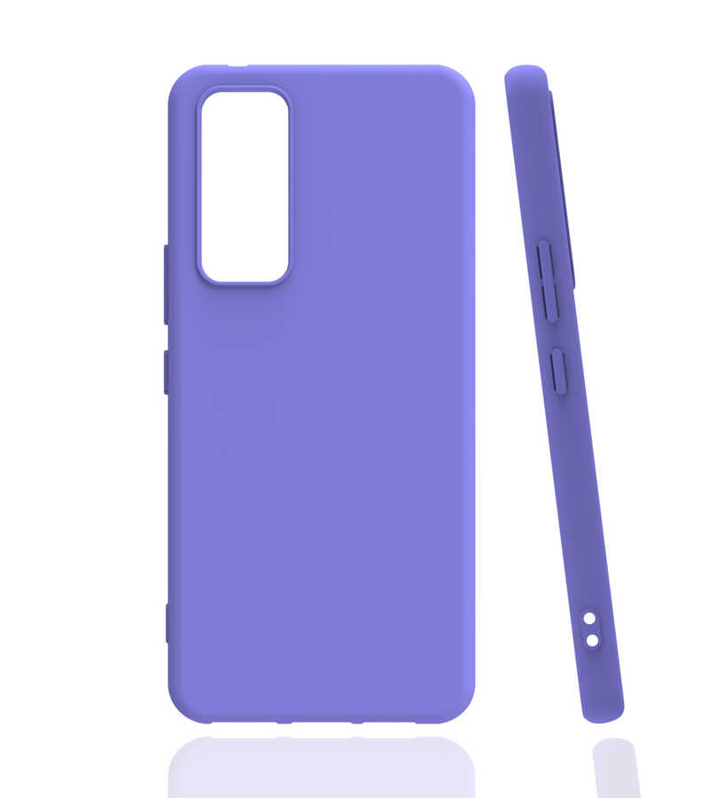 Vivo Y70 Kılıf Zore Biye Silikon Lila