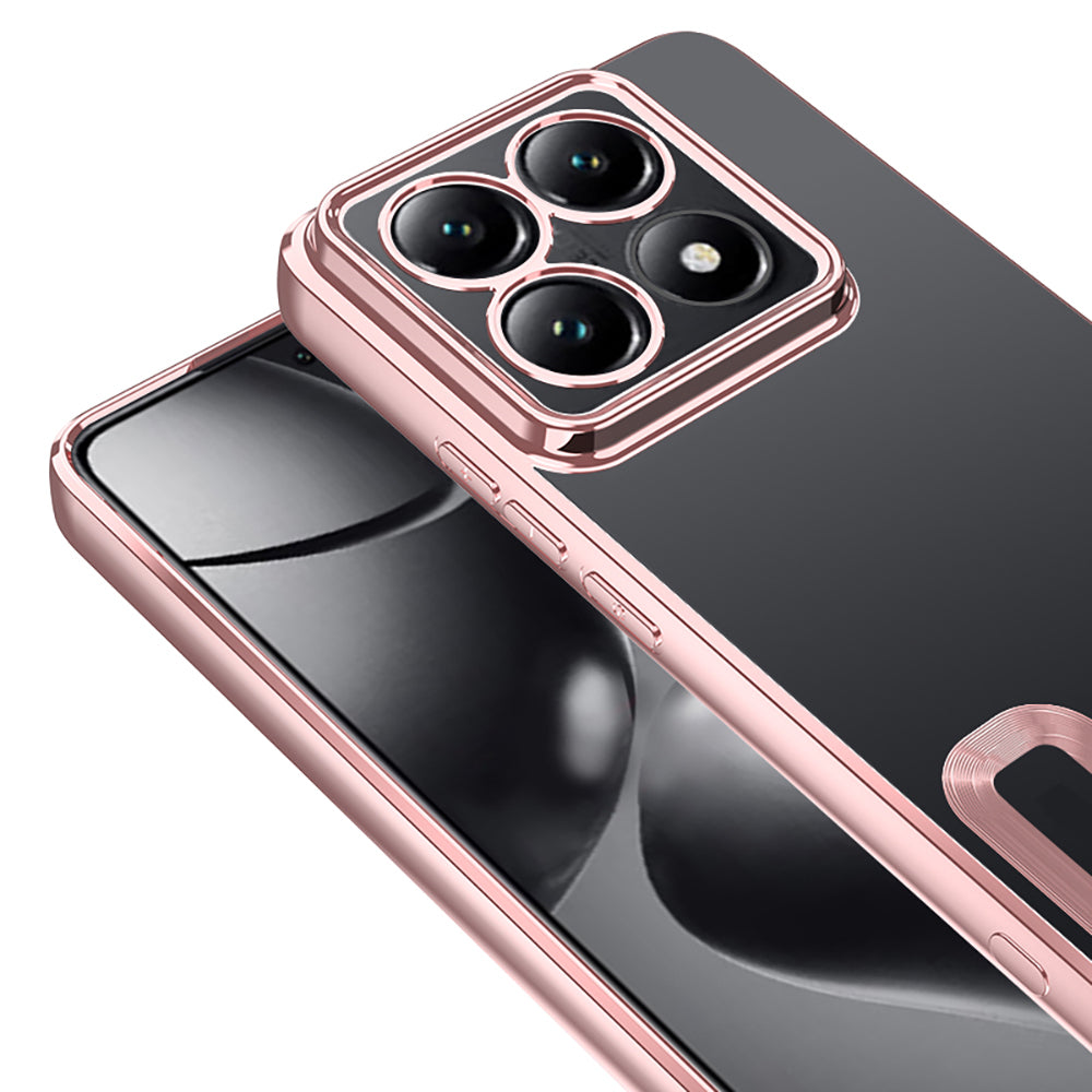 Xiaomi 14T Pro Kılıf Kamera Korumalı Logo Gösteren Zore Omega Kapak Derin Mor