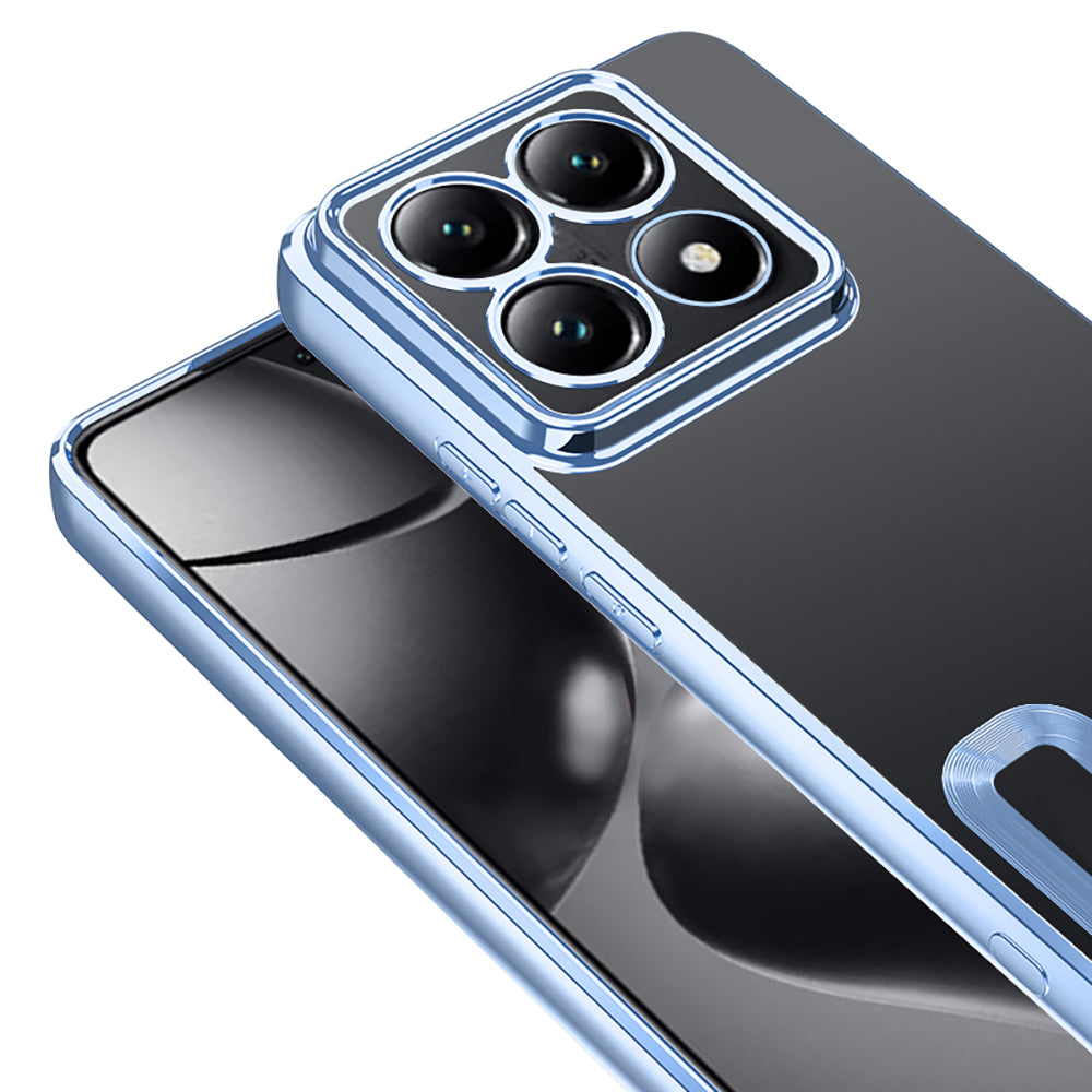 Xiaomi 14T Pro Kılıf Kamera Korumalı Logo Gösteren Zore Omega Kapak Derin Mor
