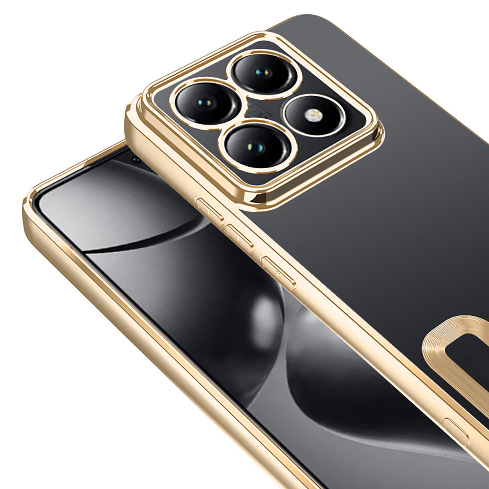 Xiaomi 14T Pro Kılıf Kamera Korumalı Logo Gösteren Zore Omega Kapak Derin Mor