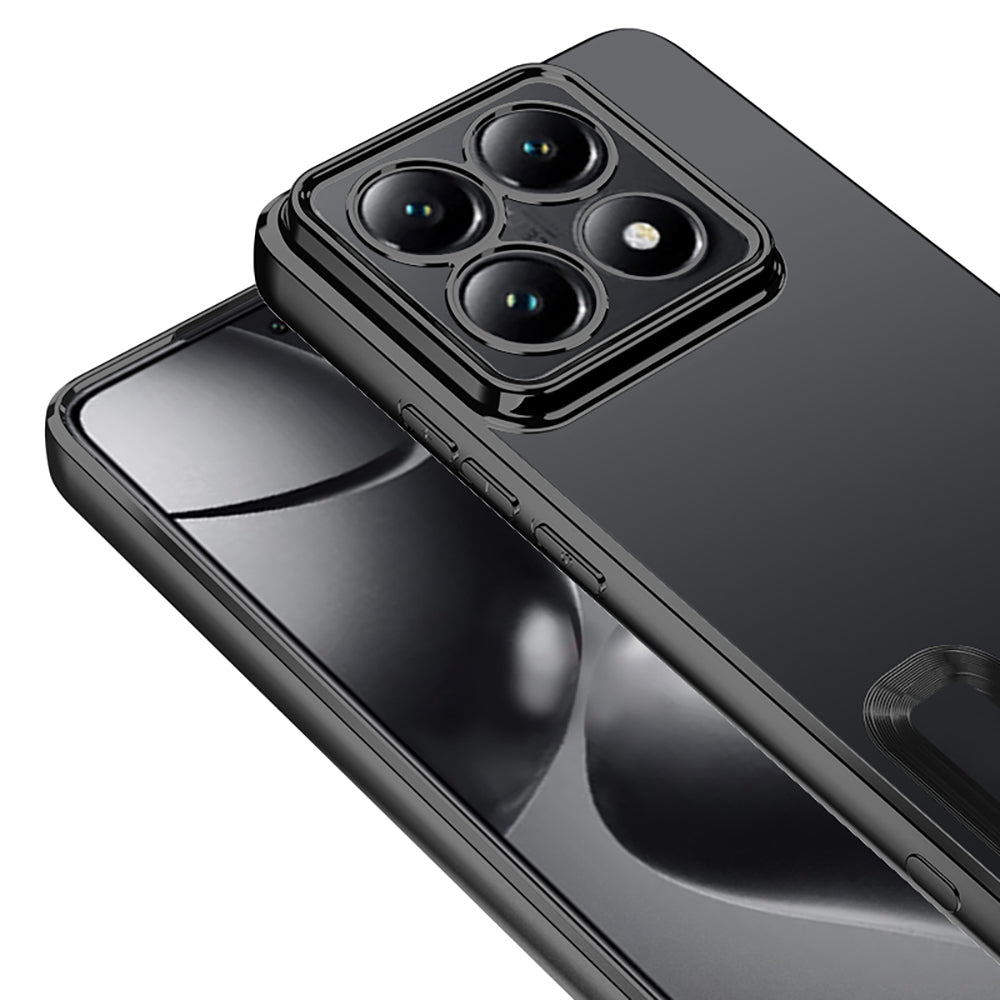 Xiaomi 14T Pro Kılıf Kamera Korumalı Logo Gösteren Zore Omega Kapak Derin Mor