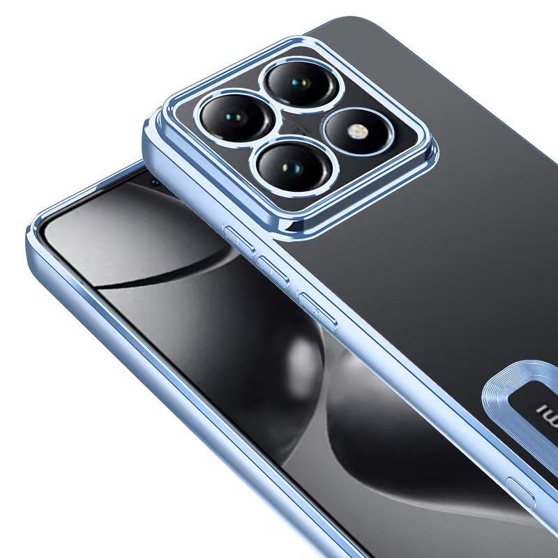 Xiaomi 14T Pro Kılıf Kamera Korumalı Logo Gösteren Zore Omega Kapak Derin Mor
